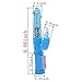 Bigbanana Rabbit Dildo Vibrator 8-Speed G-spot Stimulation Vibe Rotating Rabbit Vibrator-Waterproof Rabbit Massager Vibrator Sex Toy