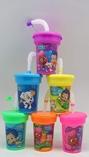 Bubble Guppies Stickers Birthday Sipper Cups with Lids Party