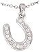 Cowgirl Glam Necklace with Western Hat Gift Box; Horseshoe Pendant