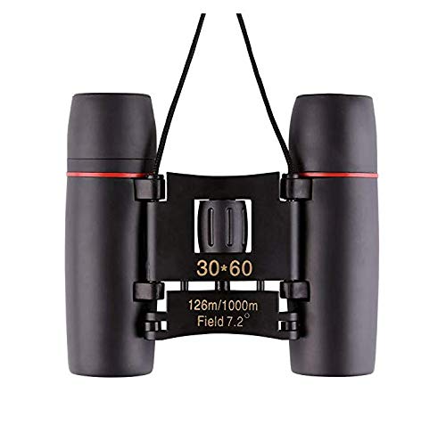 ZOGIN Sakura 30X60 Zoom Mini Binoculares Prismáticos Portátil para la Visión Nocturna - Ideal para Conciertos Partido de Fútbol Camping Caza Ect