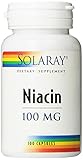 Solaray Niacin Vitamin Capsules, 100 mg, 100 Count