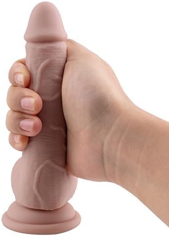 6.7 Inch Realistic Huge D-i-l-d-ò &amp; Safe Material silicone D-i-l-d-òs toy with Hands-Free Suction Cup Big D-i-l-d-ò for Beginner 035 Flesh 05a