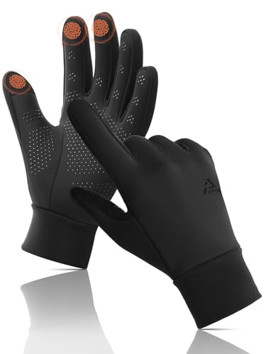 Aerynx Winter Gloves Women Men Cold Weather Touch Screen 3-Layers Liner Glove for Running, Cycling, Biking, Hiking, Driving