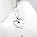 S925 Sterling Silver Forever Love Heart Puppy Paw Pendant Necklace, Rolo Chain 18