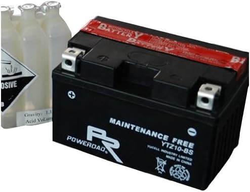 Poweroad BAT-YTZ10S Maintenance Free 12V Battery/Acid Pack