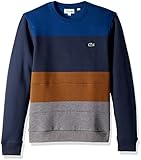 Lacoste Men's Crew Neck Colorblock Fleece Sweatshirt