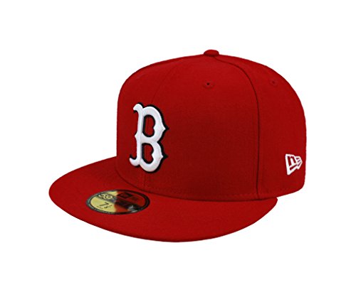 NEW ERA. 59fifty Men's Hat Boston Red Sox Red Fitted Cap