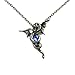 Linana Eternal Dragon Pendant Necklace Gothic Jewelry Winding Sapphire + Gift Bags