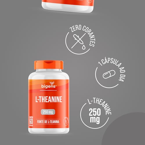 L-Theanine Teanina 250mg, 60 capsulas, Bigens