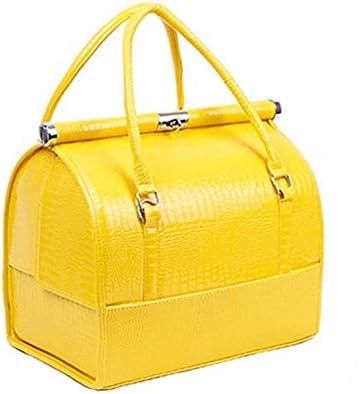 Professional Multi-layer Cosmetic Bag Makeup Artist Large-capacity Makeup Kit,Yellow