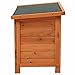 JAXPETY Pet Products Dog Club House Pet Shelter XL Home Outdoor Ground Wood Kennel Weather Resistant