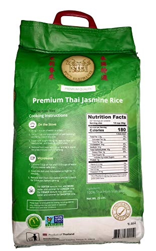 Four Elephants Premium Thai Jasmine Rice Non-GMO 25 lbs