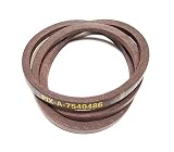 Belt Made With Kevlar To FSP Specs - Compatible With: Engine to Deck (46" deck, Manual PTO) Belt 754-0486 954-0486 7540486A 954-0486A MTD Cub Cadet Bolens Troy-Bilt Huskee Columbia White, Yard-Machine