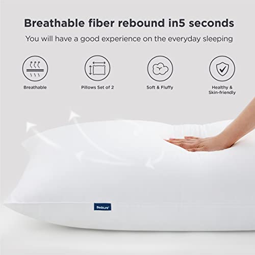 Bedsure Firm King Size Pillows, Bed Pillows Hotel Quality, Firm Pillows