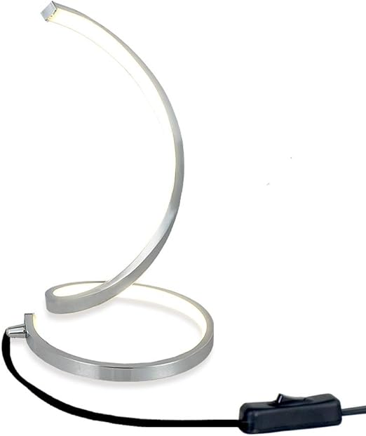 Living Room 1 5m Cable For Bedroom Albrillo Spiral Design Led Table Lamp Touch Sensor Dimmable Desk Lamp Warm White 3000k Bedside Lamps Of Stainless Steel 5w 450lm Nightstand Lamps Office Table