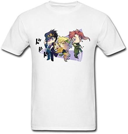 Lakerstar Men's Jojo Chibi Bizarre Adventure Hot Sale T-Shirts Medium