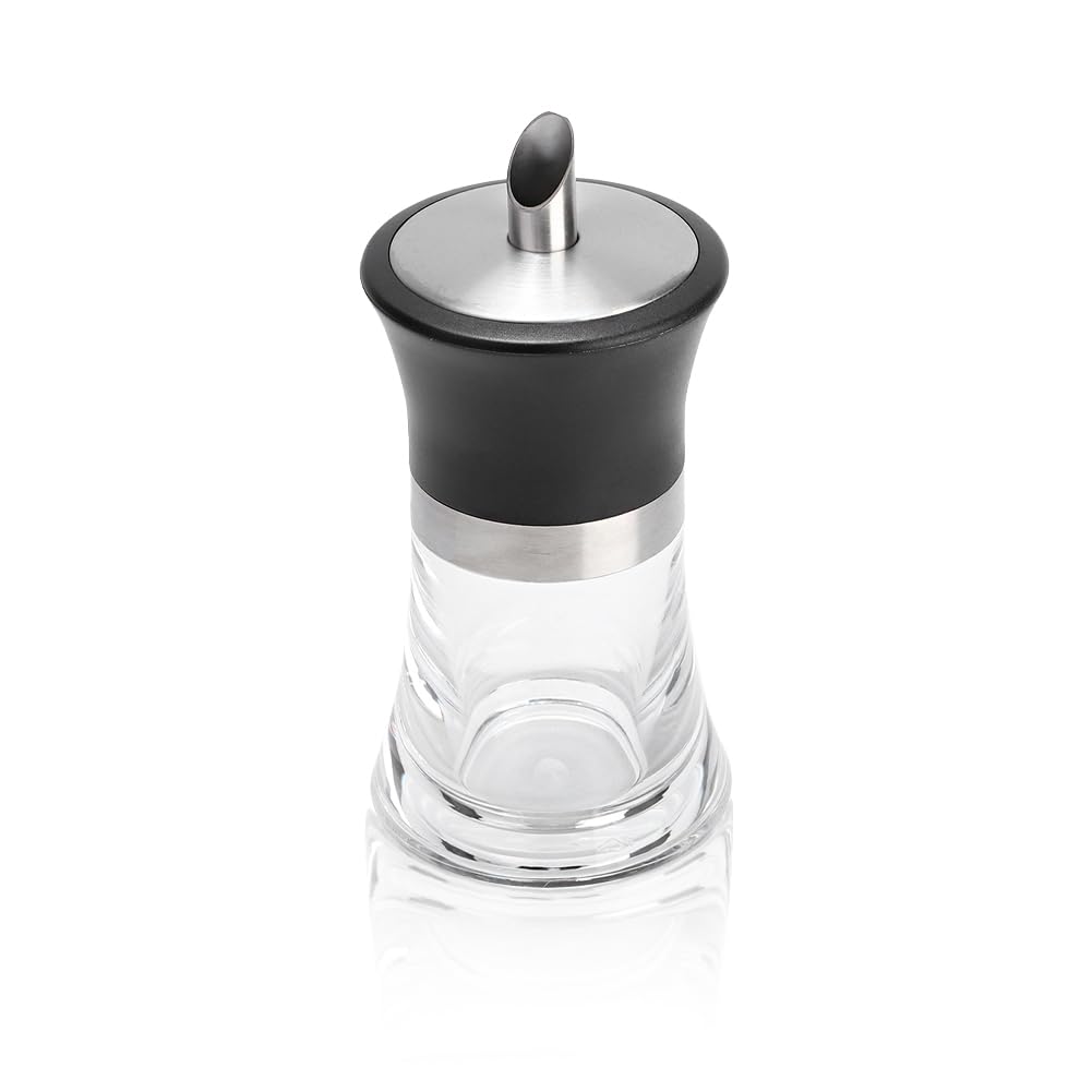 Joyzan Sugar Dispenser Shaker, Container Acrylic Jar Shaker Glass Storage Jars Containers Sugars Seasoning Pouring Spout Lid Bottle for Kitchen Utensil Household Accessories Coffee Outdoor Barbecue