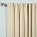 Best Home Fashion Thermal Insulated Blackout Curtains - Back Tab/ Rod Pocket - Beige - 52
