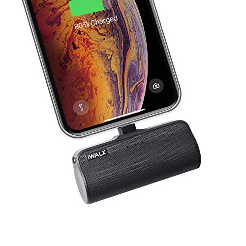 iWALK Batteria Esterna 3350mAh Ultra Compatta Power Bank Cavo Integrato Caricabatterie Portatile Compatibile per iPhone…