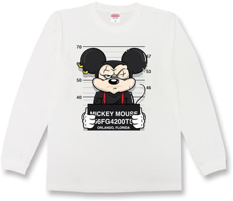 Amazon Co Jp ミッキーマウス Mickey Mouse 囚人 パロディ 個性派 メンズ レディース ユニセックス 長袖tシャツlswh L Xl ファッション Amazon Co Jp ミッキーマウス Mickey Mouse 囚人 パロディ 個性派 メンズ レディース ユニセックス 長袖tシャツlswh L Xl ファッション