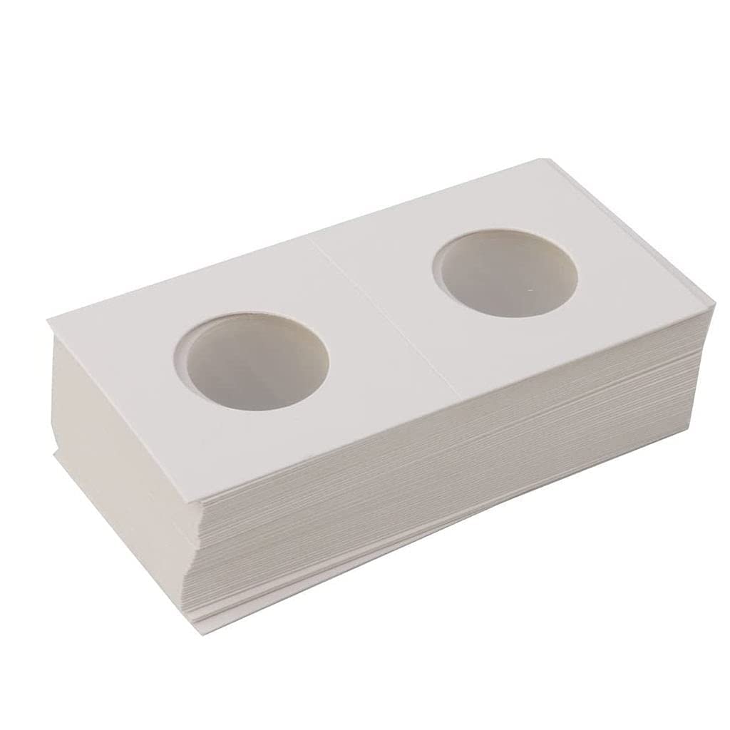 zalati Coin Cardboard 50pcs Storage Flip Holder with Mylar for Coin Album Book Collection - 17.5MM / 0.68 inch