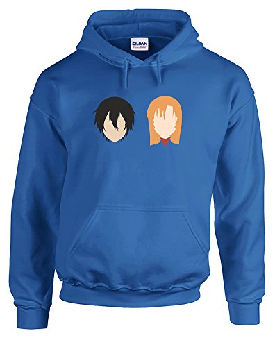 Kirito & Asuna, Printed Hoodie - Royal Blue/Transfer 2XL