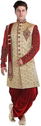 Sangrahan Incredible Beige Color Jute Sherwani 84128