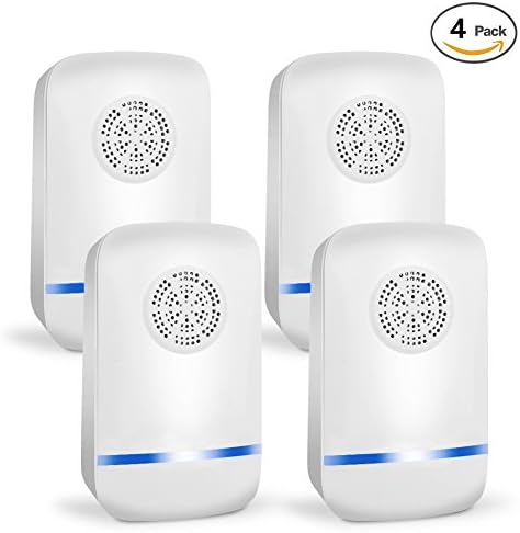 Wahom Ultrasonic Pest Repellent - Electronic Pest Repeller Control Plug in Pest Control Home Repellent Anti Mice, Ant, Roach, Mosquito, Indoor(4Pack)