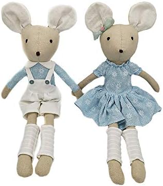 Sandy Adorable Mouse Dolls,Soft Stuffed Animals,Toy&Gift for Kids or Friends,Set of Two(21.7 inch)