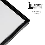 Creative Mark Illusions Floater Frame for 3/4 Inch Canvas 16X20 - Black & Black