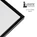 Illusions Floater Canvas Frame For Mounting Finished Canvas Artwork, Paintings And Provides A Floating Display - [Black and Black - 16x20]