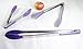 Prepology 9, 12, 16-Inch Non-Stick Stainless Steel Kitchen Tongs with Silicone Tips and Locking Feature, Purple