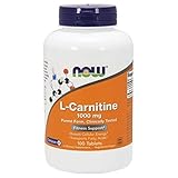 NOW Foods L- Carnitine Tartrate 1000mg, 100 Tablets