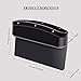 Car Seat Pockets Organizer Caddy Catcher Auto Filler Gap PU Leather Car Console Side Organizer for Cellphone Wallet Coin Key Credit Card - Car Interior Accessories (Black)