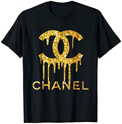 _+Chanel-Drip-Logo-Tshirt