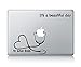 Stethoscope Heart And It's A Beautiful Day To Save Lives Grey's Anatomy Laptop Apple Macbook Vinyl Decal Sticker Apple Mac Air Pro Laptop Sticker