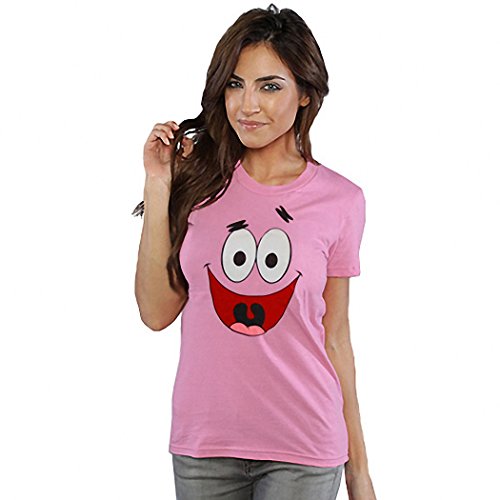 Patrick Star Face Junior Ladies T-Shirt 