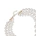 Fashion Jewelry Multi Strand Simulated Pearl Resin Chain Collar Choker Statement Necklace Costume Jewelry Necklaces for Women