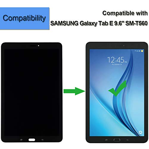 LCD Touch Screen Display Assembly Digitizer Compatible with Samsung Galaxy Tab E 9.6 SM-T560 T561 T567 LCD Display+ Tools - Thumbnail 4