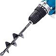 SYITCUN Auger Drill Bit for Planting-1.6inx9in - Spiral Drill Bit for Bulb Planting,Heavy Duty Garden Auger for 3/8in Hex Driver Drill