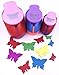 TECH-P Set of 3PCS (2 inch+1.5 inch+1inch) Craft Punch Set Paper Punch Paper Punch Tool Eva Punches for Making Arts Crafts Projects Cards Scrapbooking Garland Hanging Decorations (Butterfly)