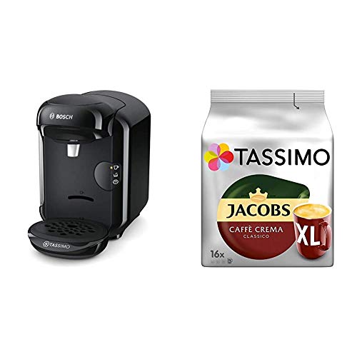 Bosch TAS1402 Tassimo Vivy2 Kapselmaschine, über 70 Getränke, vollautomatisch, geeignet für alle Tassen, kompakte Größe…