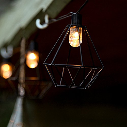 Festive Lights solarbetriebene Außen Design Metall Lichterkette