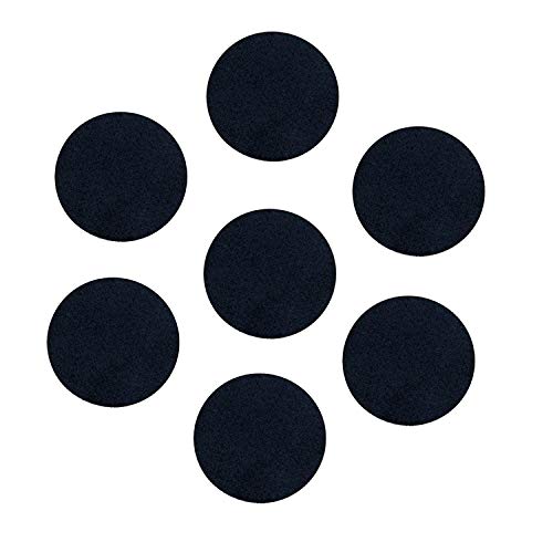 Black Adhesive Felt Circles; Adhesive Black Felt Circles for DIY and Sewing Handcraft, 1 Inch, Pack of 100