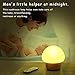 Night Lights for Kids, ANGTUO LED Mushroom Night Light for Kid Baby, Soft Silicone Lampshape,100% Rubber Wood, 4 Light Brightness and 16 Color by Wireless Remote - US Plug
