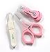 Top Rated Baby Nail Clippers Set with Scissors and Nasal Tweezer in the USA Simple Ergonomic Versatile Unisex Child Toddler Grooming & Healthcare Kit and Shower Gift (Pink)