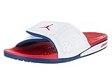 Nike Jordan Men's Jordan Hydro III Retro White/Fire Red/True Blue Sandal 10 Men US