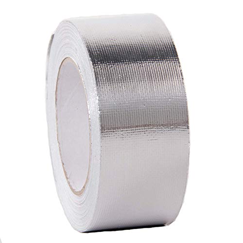 Westspark 2X Fiber-Glass Aluminum Foil Tape,2 inch 82ft Professional Grade Composites Adhesive Silver Duct Tape Roll for Pipe Sealing, HVAC, Metal Repair, Patching Hot& Cold Air Ducts, Heat Insulation - Thumbnail 6