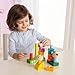 HABA Cat and Mouse Brain Builder Peg Set - with 14 Whimsical Wooden Stacking Elements and 20 Pattern Cards Featuring 3 Levels of Difficulty for Ages 2-6