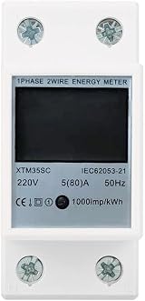 DEWIN KWh Meter 220V 5(80)A Digital Single Phase 2 Wire DIN Rail Electric Meter view 8